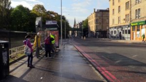 photo of bus stop described above
