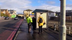 photo of bus stop described above