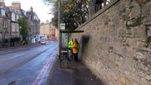 photo of bus stop described above