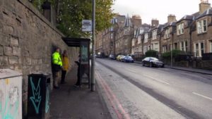 photo of bus stop described above