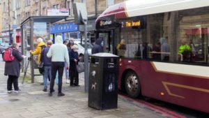 photo of bus stop described above
