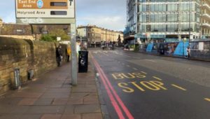 photo of bus stop described above